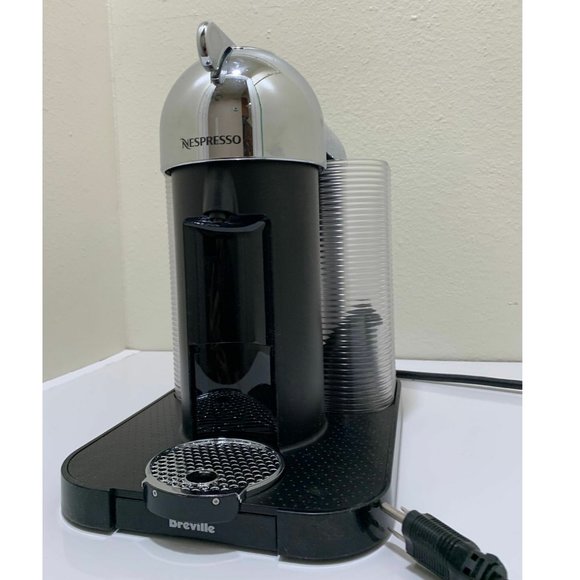 Nespresso Vertuo Chrome Black Espresso Coffee Machine By Breville - Picture 1 of 6